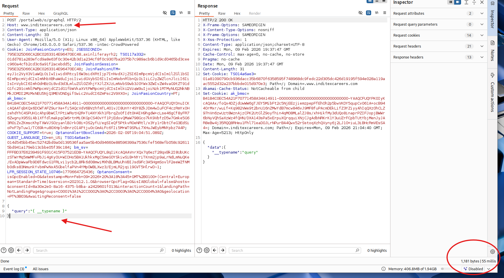 Baseline request latency