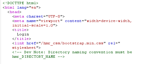 Developer note in source code revealing directory naming convention