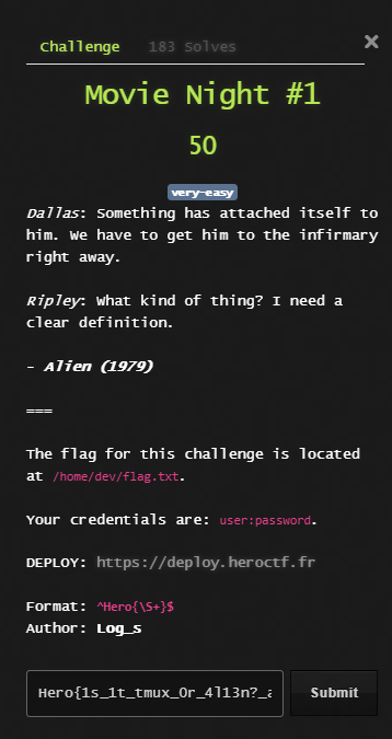 Challenge prompt screenshot