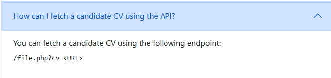API documentation describing the file.php endpoint
